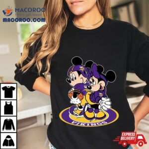 Nfl Minnesota Vikings Mickey Mouse And Minnie Mouse Tshirt