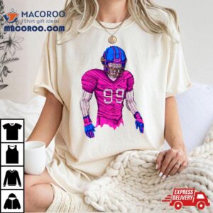 Nfl Player In Cyberpunk Style Tshirt