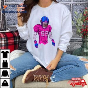 Nfl Player In Cyberpunk Style Tshirt