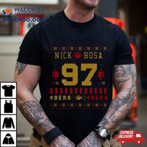 Nick Bosa Christmas Pattern Tshirt