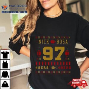 Nick Bosa Christmas Pattern Tshirt