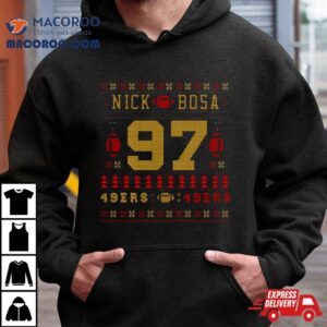 Nick Bosa Christmas Pattern Tshirt