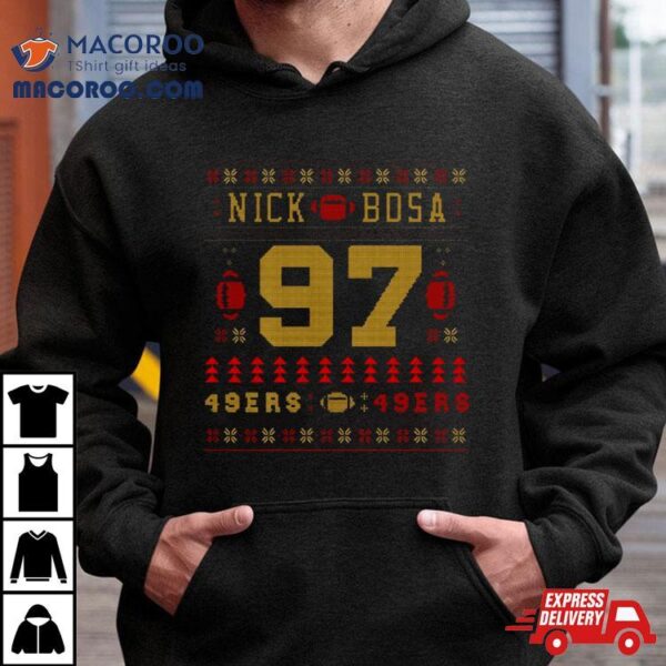 Nick Bosa Christmas Pattern Shirt