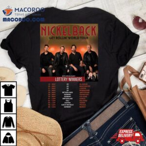 Nickelback Get Rollin World Tour Tshirt