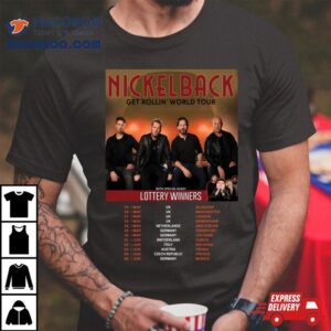 Nickelback Get Rollin World Tour Tshirt