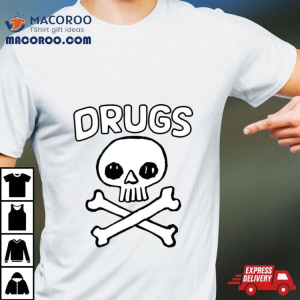 Night Channels Drugs Skull Illustration Shirt