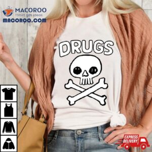 Night Channels Drugs Skull Illustration Tshirt