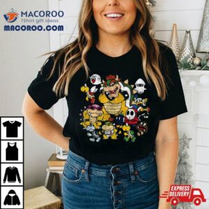 Nintendo Super Mario Bowser Enemy Group Shirt