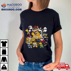 Nintendo Super Mario Bowser Enemy Group Shirt