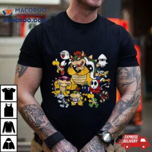 Nintendo Super Mario Bowser Enemy Group Tshirt