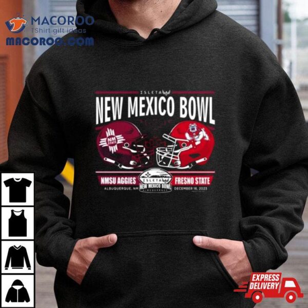 Nmsu Aggies Vs Fresno State Football 2023 New Mexico Bowl Helmet Shirt