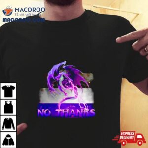 No Thanks Dragon Ace Asexual Flag Meme Tshirt