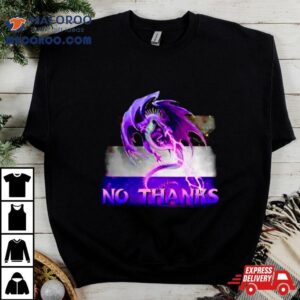 No Thanks Dragon Ace Asexual Flag Meme Tshirt