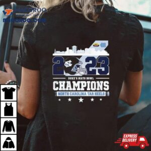 North Carolina Tar Heels Skyline 2023 Duke’s Mayo Bowl Champions Shirt