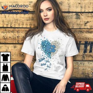 North Carolina Tar Heels Tiny Heart Shape 2023 Shirt