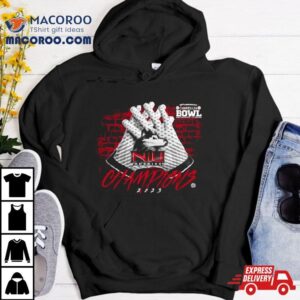 Northern Illinois Huskies Camellia Bowl Champions Gloves Tshirt