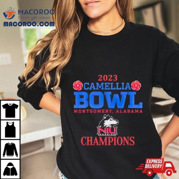 Northern Illinois Huskies 2023 Camellia Bowl Champions Shirt