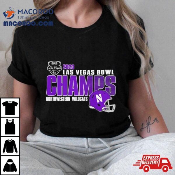 Northwestern Wildcats Champions 2023 Las Vegas Bowl T Shirt