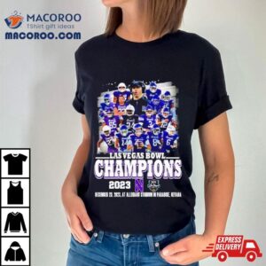 Northwestern Wildcats Football 2023 Las Vegas Bowl Champions Shirt