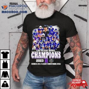 Northwestern Wildcats Football Las Vegas Bowl Champions Tshirt