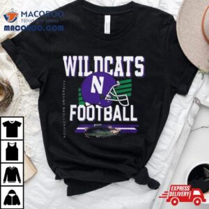 Northwestern Wildcats Helmet And Ryan Field T Shirt 2 Northwestern Wildcats Helmet And Ryan Field Tshirt