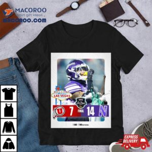 Northwestern Wildcats Win Utah Utes Srs Distribution Las Vegas Bowl Final Score Tshirt