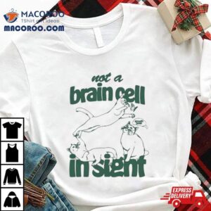Not A Brain Cell In Sight Cat T Shirt