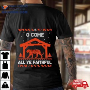 O Come All Ye Faithful Cincinnati Football Ugly Christmas Shirt