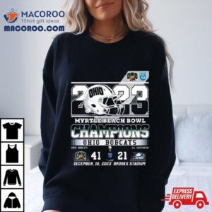 Ohio Bobcats Myrtle Beach Bowl Champions Georgia Southern Tshirt