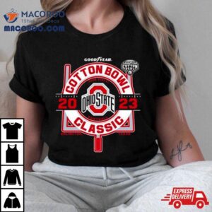 Ohio State Buckeyes 2023 Circle Cotton Bowl Bound T Shirt