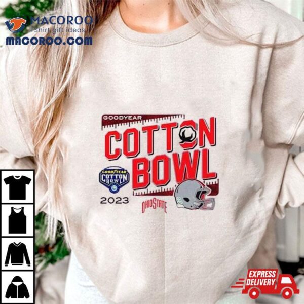 Ohio State Buckeyes 2023 Goodyear Cotton Bowl Vintage Helmet T Shirt