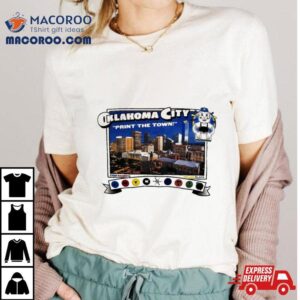 Oklahoma City Print The Town Tshirt