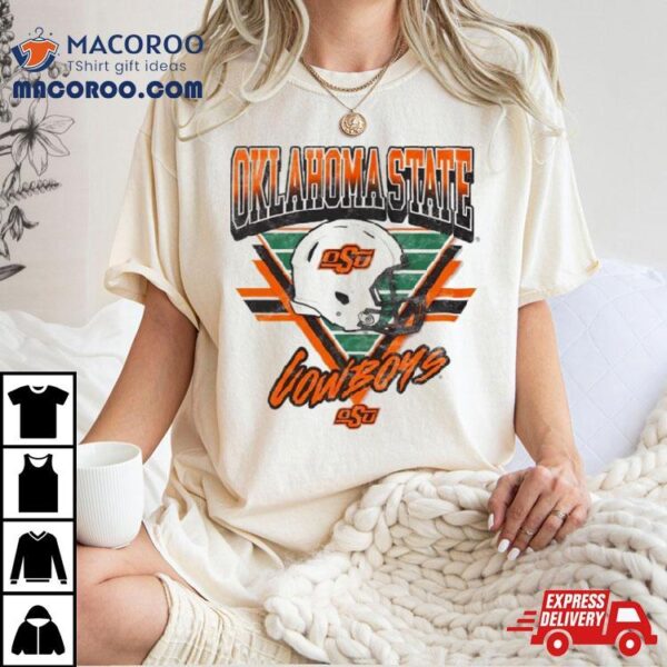 Oklahoma State Cowboys Helmet Triangle Vintage Shirt