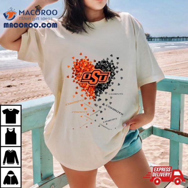 Oklahoma State Cowboys Tiny Heart Shape 2023 Shirt