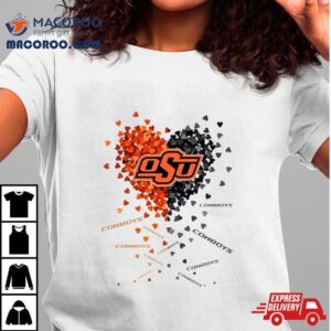 Oklahoma State Cowboys Tiny Heart Shape Tshirt