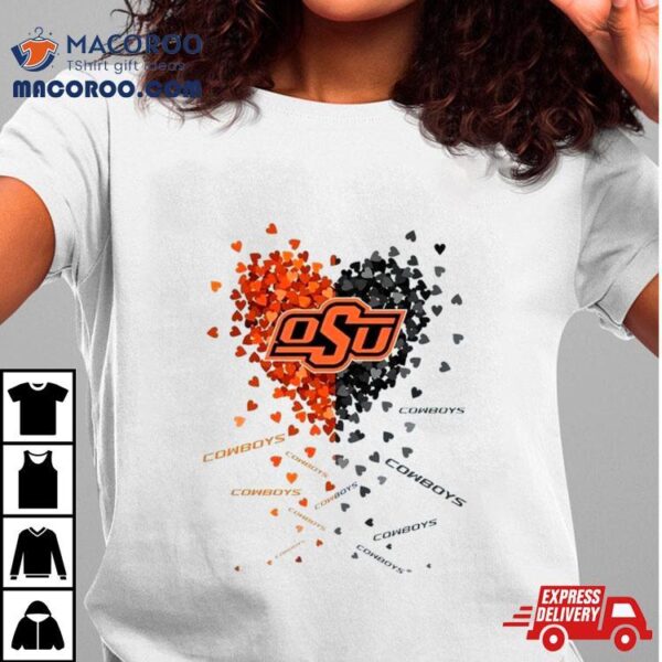 Oklahoma State Cowboys Tiny Heart Shape 2023 Shirt