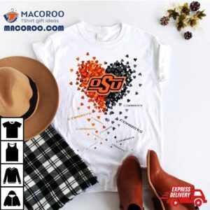 Oklahoma State Cowboys Tiny Heart Shape Tshirt