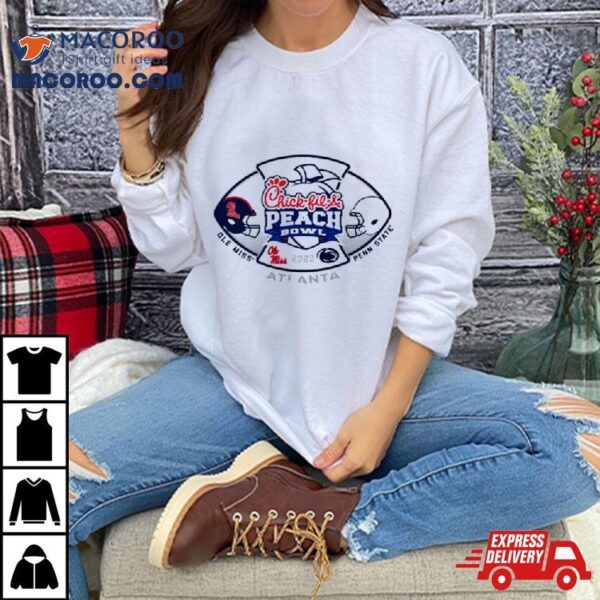 Ole Miss Rebels Vs Penn State Nittany Lions Atlanta 2023 Chick Fil A Peach Bowl Shirt