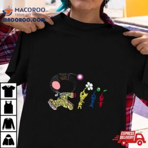 Olimar Typography Rock Pikmin Tshirt