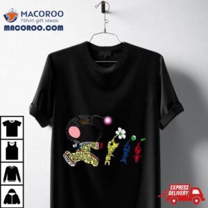 Olimar Typography Rock Pikmin Tshirt