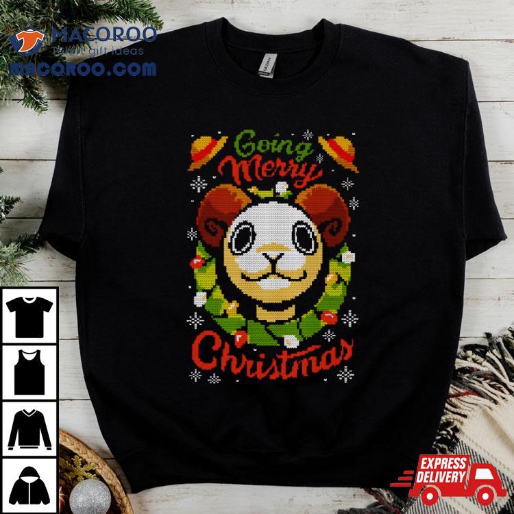 Going Merry One Piece Anime Xmas Ugly Christmas Sweater - Tagotee