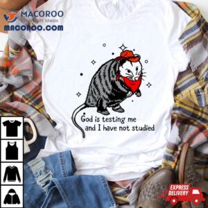 Opossum God Is Testing Me And I Have Not Studied Tshirt