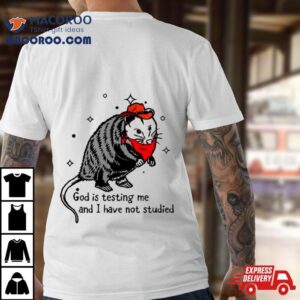 Opossum God Is Testing Me And I Have Not Studied Tshirt