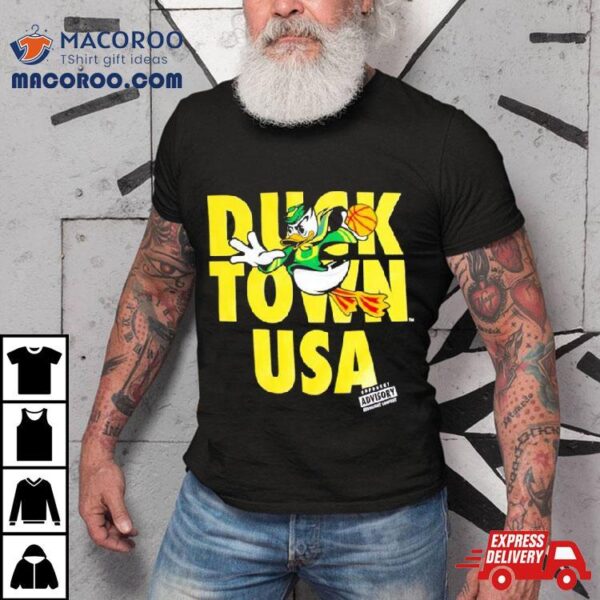 Oregon Ducks Duck Town Shootaround Shirt