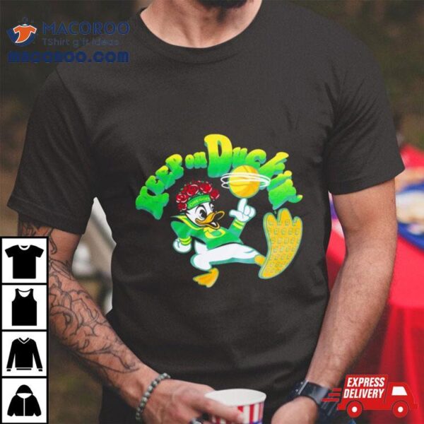 Oregon Ducks Mascot Spinning Ball & Keep On Duckin’ Shirt