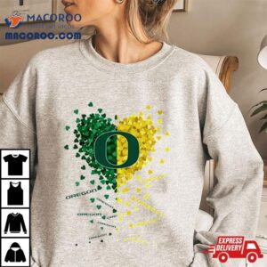 Oregon Ducks Tiny Heart Shape Tshirt