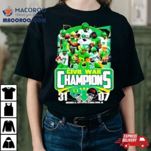 Oregon Ducks Vs Oregon State Beavers Civil War Champions Tshirt