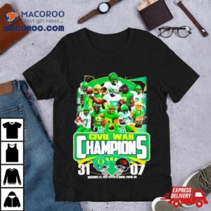 Oregon Ducks Vs Oregon State Beavers Civil War Champions Tshirt