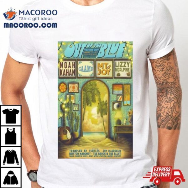 Out Of The Blue Festival 2024 January 7th 10th Riviera Cancun Mexico T Shirt