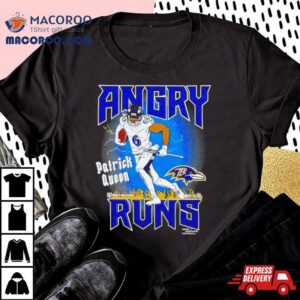 Patrick Queen Baltimore Ravens Angry Runs Vintage Tshirt